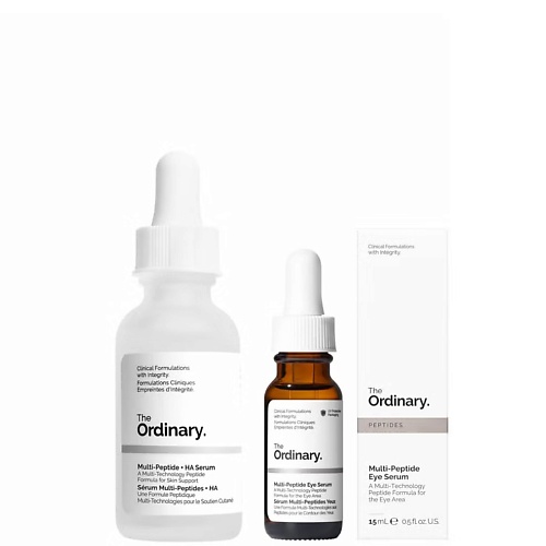 Набор средств для лица THE ORDINARY Набор сывороток для глаз и лица Multi-Peptide Eye Serum and HA Duo