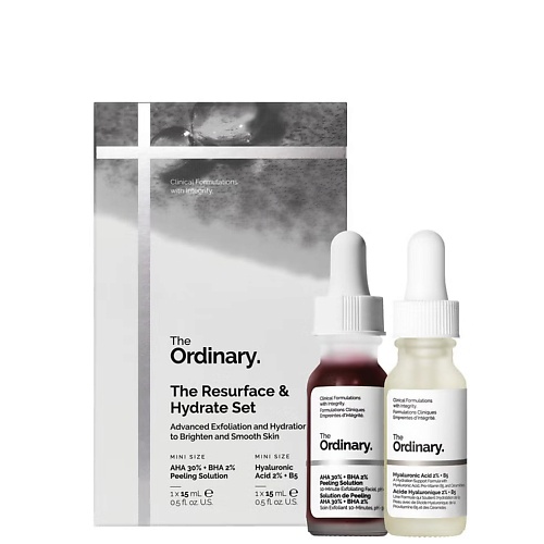 THE ORDINARY Набор для отшелушивания и увлажнения The Resurface and Hydrate Set 2279₽