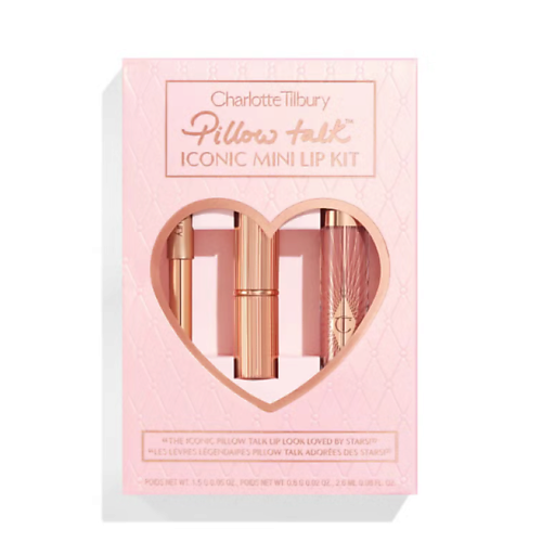 CHARLOTTE TILBURY Подарочный набор для губ Pillow Talk Iconic Mini Lip Kit 8627₽