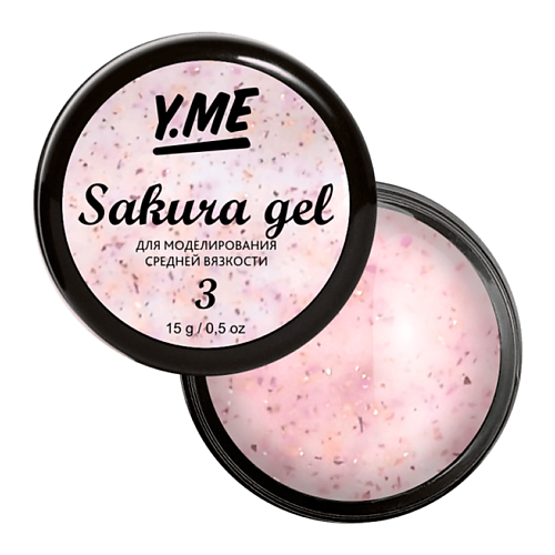 

Y.ME Гель пастельного оттенка с мелкими частичками фольги Sakura Gel, Гель пастельного оттенка с мелкими частичками фольги Sakura Gel