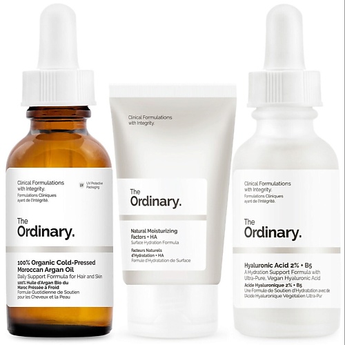 THE ORDINARY Набор для сухой кожи Moisture Boost Сыворотка масло крем 4092₽