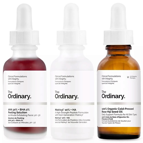 Набор средств для лица THE ORDINARY Набор для антивозрастного ухода Longer Youthful Trio