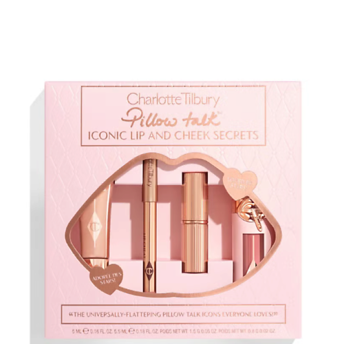 CHARLOTTE TILBURY Подарочный набор для губ и щек Pillow Talk Iconic Lip And Cheek Secrets 12080₽