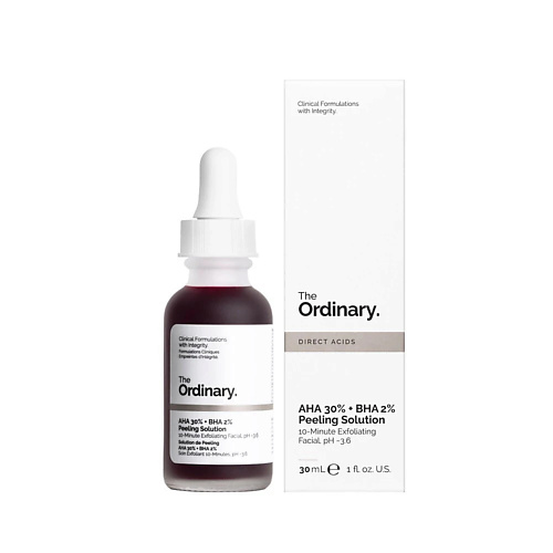 Пилинг для лица THE ORDINARY Кислотная сыворотка-пилинг AHA 30% + BHA 2% Peeling Solution