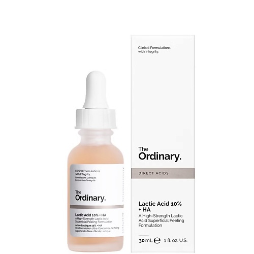 Сыворотка для лица THE ORDINARY Кислотная сыворотка  Lactic Acid 10% + HA 2% для выравнивания тона и текстуры