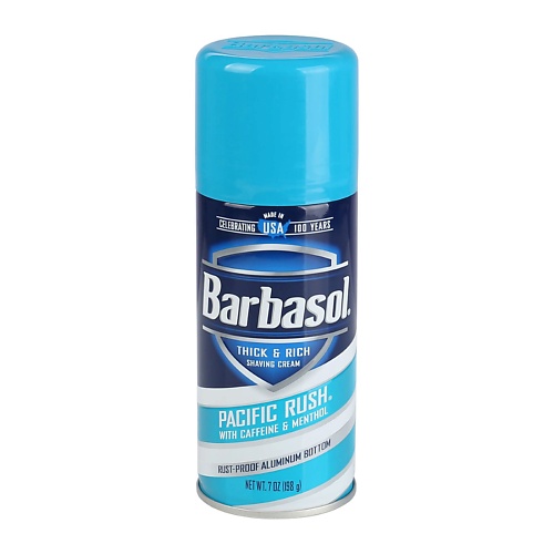 BARBASOL Крем-пена для бритья тонизирующая Barbasol Pacific Rush 198 proraso пена для бритья защитная с алоэ и витамином е 50