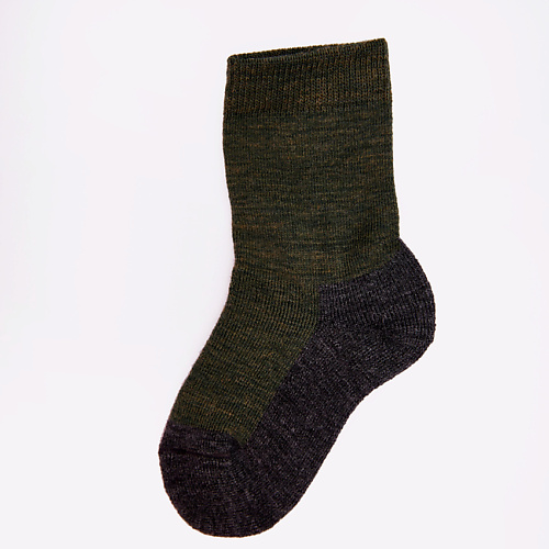 WOOL&COTTON Носки детские термо Хаки-серые Multifunctional носки детские хлопок махра clever р 14 с 900