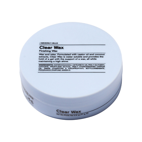 J BEVERLY HILLS Воск для стайлинга  Clear Wax Water-Based Finishing Wax 71.0 spa treatment лосьон для интенсивного увлажнения spabso water clear lotion 100 0