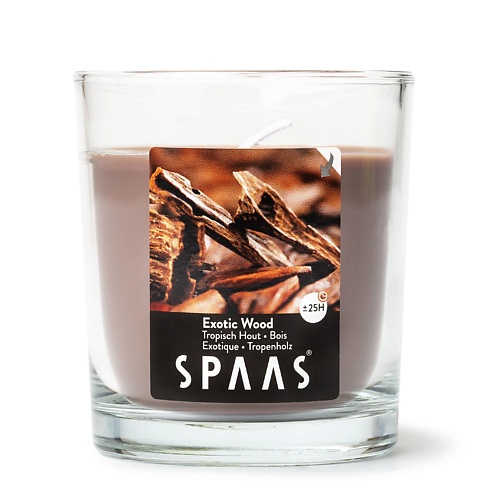 SPAAS Свеча ароматическая в стакане Экзотическое дерево 1 spaas свеча ароматическая в стакане ванильный пирог 1