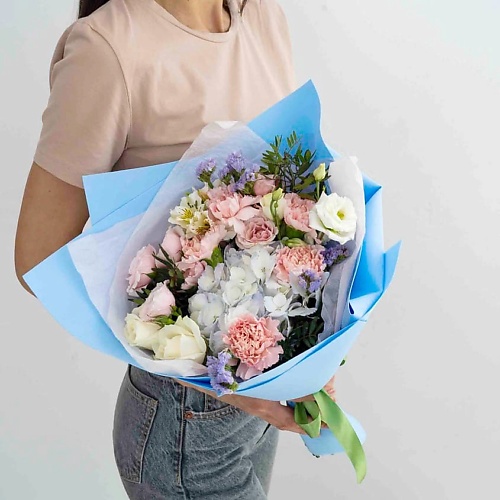 ЛЭТУАЛЬ FLOWERS Лазурь M лэтуаль flowers букет из персиковых роз 71 шт 40 см
