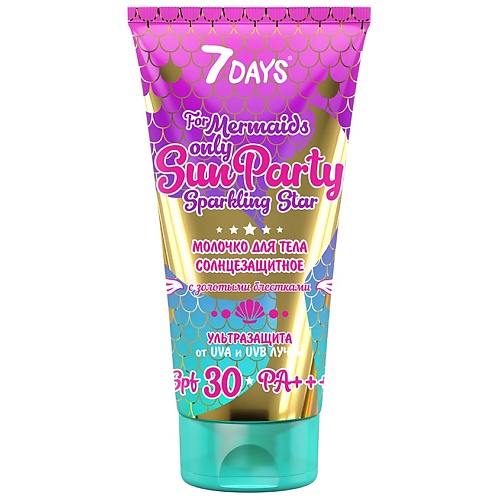 фото 7days солнцезащитное молочко для тела sun party spf 30