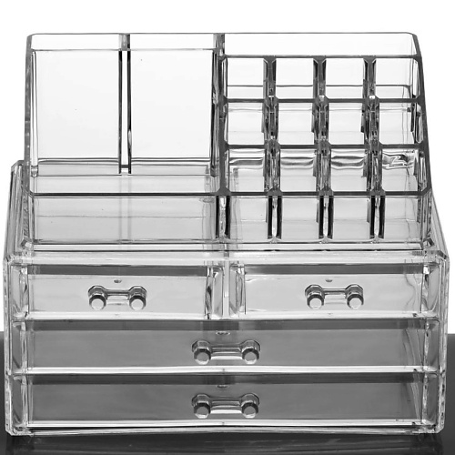ISMAT Органайзер для косметики S-308 прозрачный органайзер для холодильника 20х30х10 см с крышкой прозрачный idea м 1587