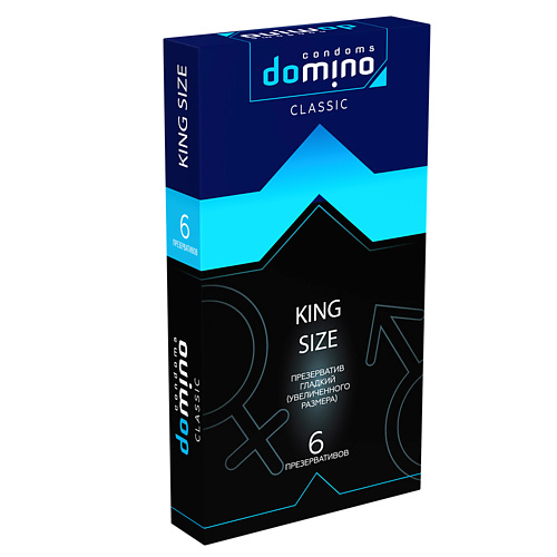 DOMINO CONDOMS Презервативы DOMINO CLASSIC King size 6 king презервативы с утолщенной стенкой ebony 12
