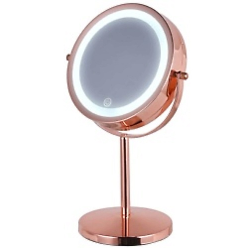 HASTEN Зеркало косметическое c x7 увеличением и LED подсветкой gezatone зеркало косметическое 10 х с подсветкой на гибкой штанге и присоске lm209