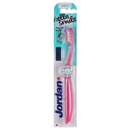 JORDAN* Зубная щетка Jordan Hello Smile Soft 9+, мягкая synergetic зубная щетка для детей comfort мягкая delab