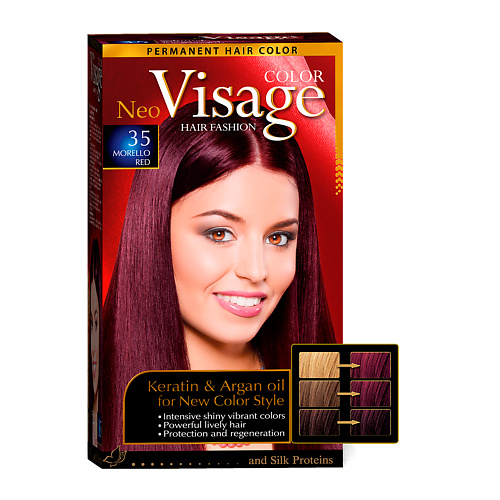 VISAGE COLOR HAIR FASHION Краска для волос Intensive Red 34 visage color hair fashion двухфазный спрей кондиционер conditioner spray for thick hair 250
