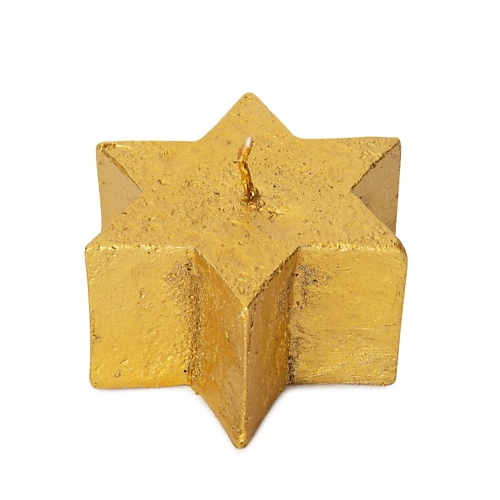 SPAAS Свеча-звезда Рустик  золото 1 сувенир полистоун удивленная лягушка светлое золото микс 10 3х6 3х8 см