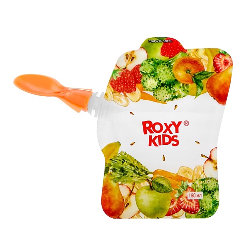 Пакет для хранения фруктового пюре ROXY KIDS Пакеты для хранения фруктового пюре товары для кормления roxy kids набор детской посуды три кота космическое путешествие