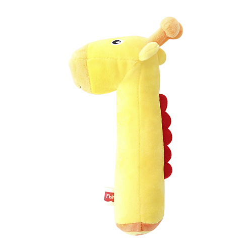 цена Мягкая игрушка FISHER PRICE Погремушка-пищалка  Жирафик 0+