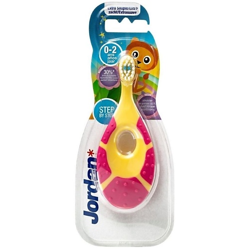 JORDAN* Детская зубная щетка Jordan Step by Step от 0 до 2 лет, экстра мягкая synergetic зубная щетка для детей comfort мягкая delab