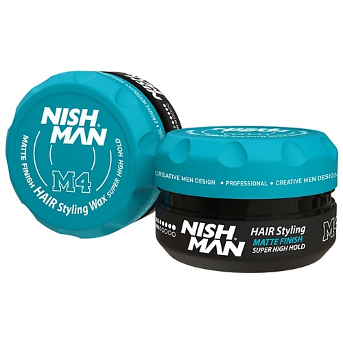 NISHMAN Воск для волос М4 MATTE FINISH Super High Hold 100.0 indigo style нектар спрей top finish 200