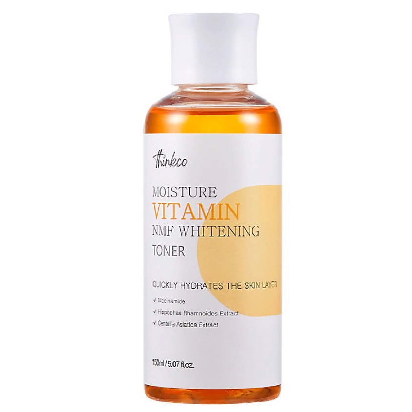 фото Тонер увлажняющий, витаминизированный moisture vitamin nmf whitening toner 150 мл thinkco