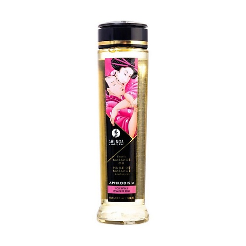 SHUNGA Массажное масло Роза 240 shunga массажное аромамасло в виде свечи лепестки роз 170