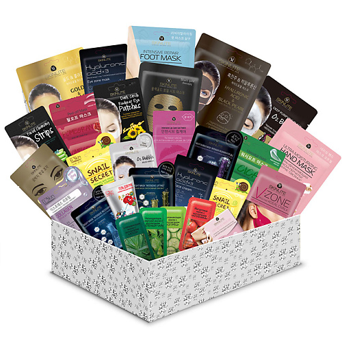 SKINLITE набор средств для лица KOREAN BEAUTY BOX DIAMOND #1 influence beauty салфетки для очищения кистей от косметических средств