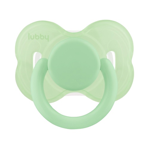LUBBY Соска-пустышка с круглым силиконовым соском от 6 месяцев minikoioi комфортер соска пустышка с игрушкой для сна 0 медвежонок