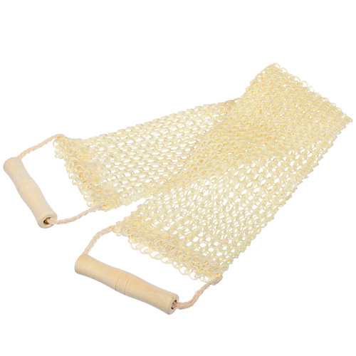 БАННЫЕ ШТУЧКИ Мочалка из сизаля, лента, с деревянными ручками банные штучки мочалка полотенце японская