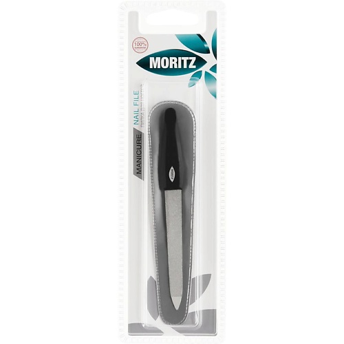 MORITZ Пилка для ногтей двусторонняя с сапфировым напылением 12,5 см moritz пилка шлифовальная для педикюра двусторонняя