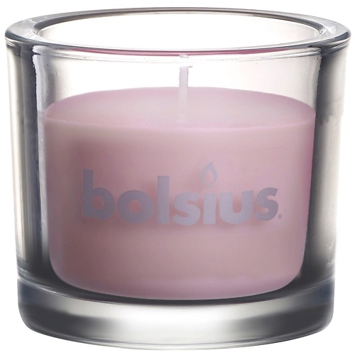 BOLSIUS Свеча в стекле Classic розовая 764 кашпо ваза кубок 15х11см розовая