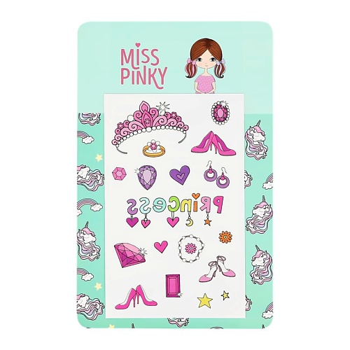 MISS PINKY Татуировки переводные 12x7,5 miss pinky стикеры универсальные кристаллы