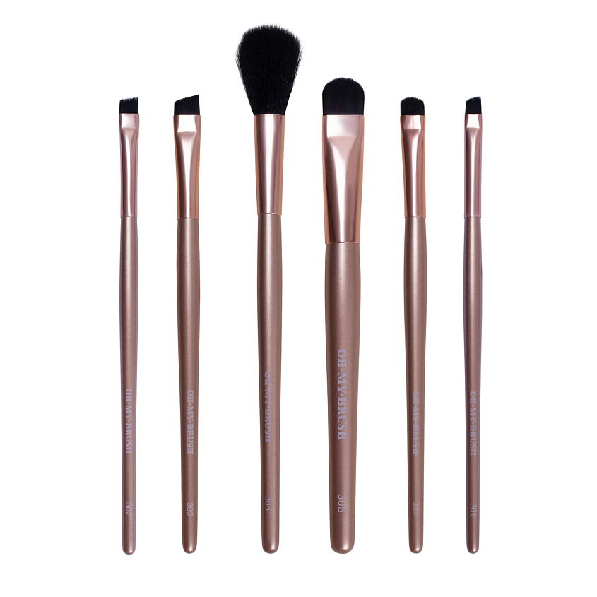 фото Oh my brush набор кистей для бровей perfect brows kit