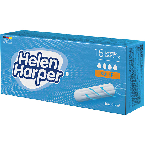 HELEN HARPER Тампоны безаппликаторные Super 16 organyc тампоны гигиенические с компактным аппликатором super plus 4 капли