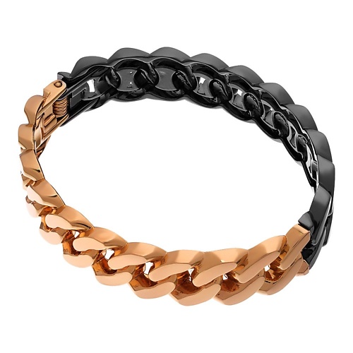 Браслет UVI JEWELLERY Жесткий двухцветный браслет цепь Gold&Black