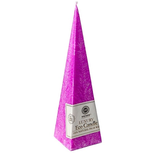 SAULES FABRIKA Свеча Пирамида Фуксия шар латексный 12 вишенка на торт пастель набор 25 шт сирен розов фуксия