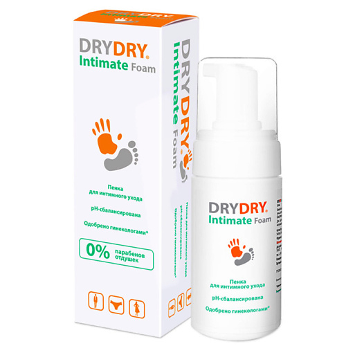 DRY DRY Пенка для интимной гигиены Intimate Foam 100 освежающий гель для интимной гигиены для ежедневного ухода refreshing intimate gel