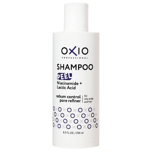 OXIO PROFESSIONAL Шампунь с эффектом глубокого очищения для жирной кожи головы серии OXIO PEEL 250 matrigen ампулы с эффектом ботокса и пилинга b tox peel powder