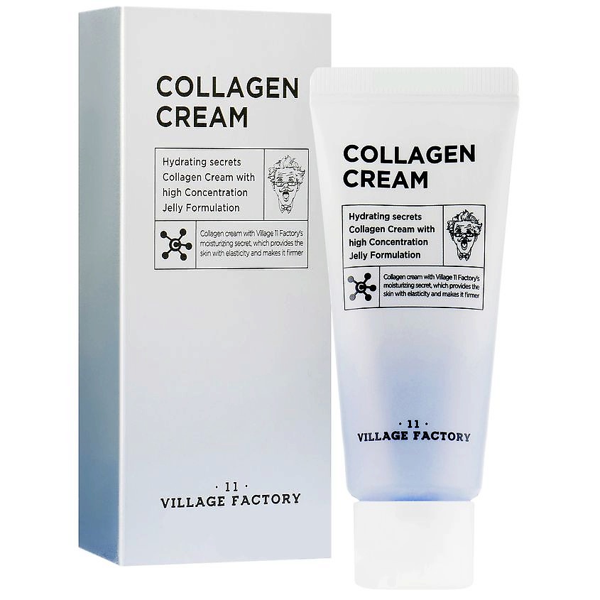 фото Крем для лица увлажняющий с коллагеном collagen cream 20 мл village 11 factory