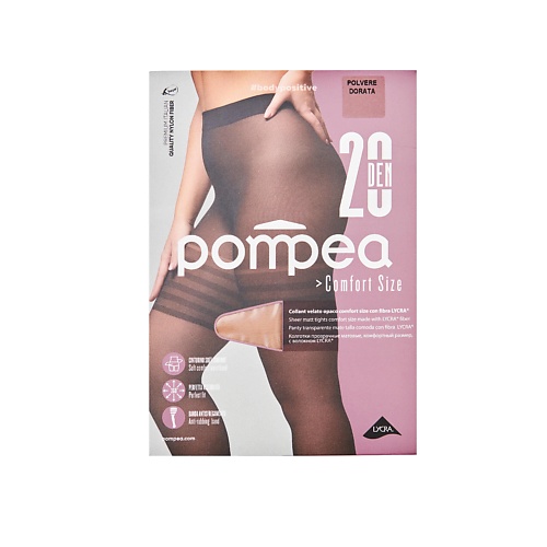 POMPEA Колготки COMFORT SIZE 20 den polvere dorata pompea колготки riposante 40 den polvere dorata