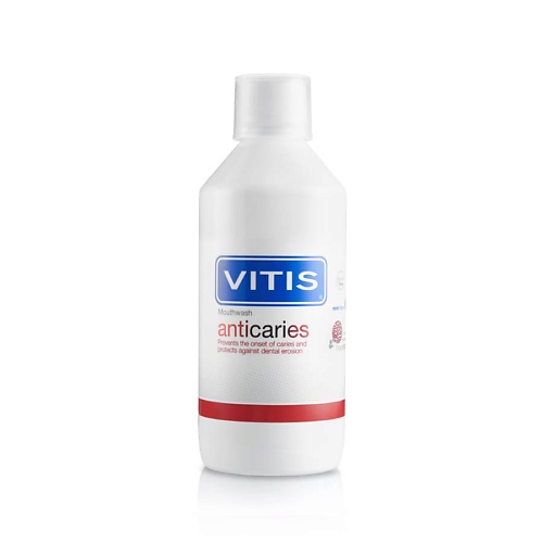 DENTAID Ополаскиватель для полости рта VITIS Anticaries 500 dentaid ополаскиватель vitis cpc protect 500