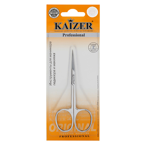 KAIZER Ножницы маникюрные, прямые, ручная алмазная заточка kaizer палочки деревянные апельсиновые 5 шт