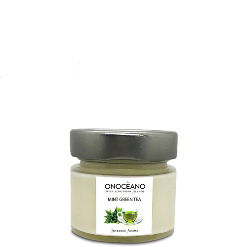 ONOCEANO Свеча ароматическая Зеленый чай и Мята 100 onoceano свеча ароматическая личи 200