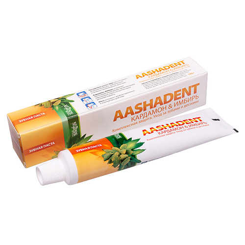 AASHA HERBALS Зубная паста Кардамон-Имбирь 100 паста зубная pslab для профилактики воспаления десен 200 мл