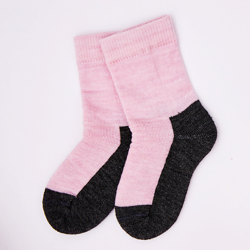 WOOL&COTTON Носки детские термо Розово-серые Multifunctional omsa kids 21p61 носки детские лапки rosa 0