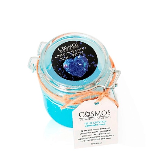 БИЗОРЮК Кремовое мыло  COSMOS Blue crystal 200 breeze дезодорант для тела blue 150