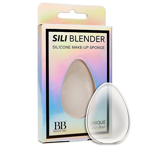 BEAUTY BAR Силиконовый Спонж для макияжа Sili Blender цвет прозрачный tf спонж силиконовый для макияжа accuracy sponge