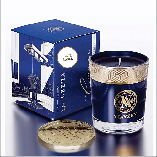 VIAYZEN Ароматическая свеча Blue Label 200.0 viayzen ароматическая свеча с феромонами relax 200