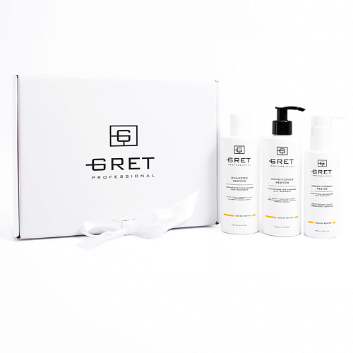 GRET Professional Набор для ухода за волосами Restor shiseido набор с мгновенно матирующей увлажняющей эмульсией без содержания масел waso